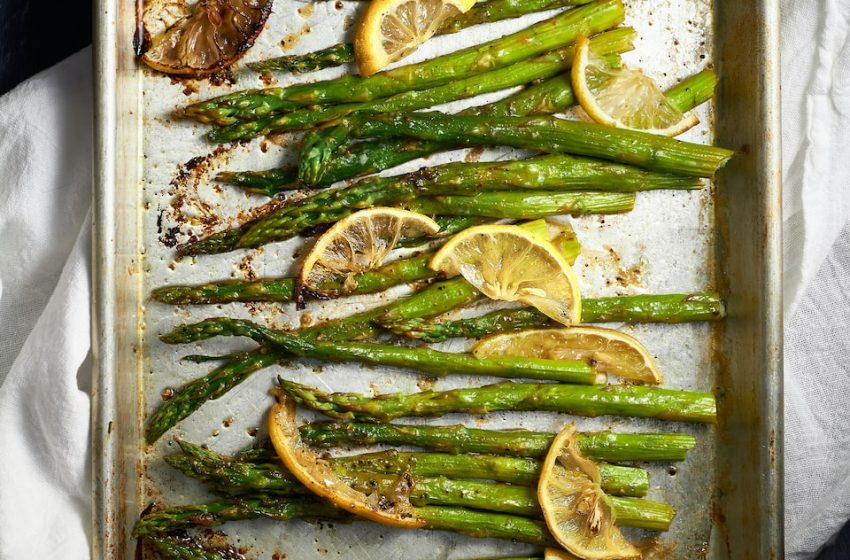 green vegetable on stainless steel tray